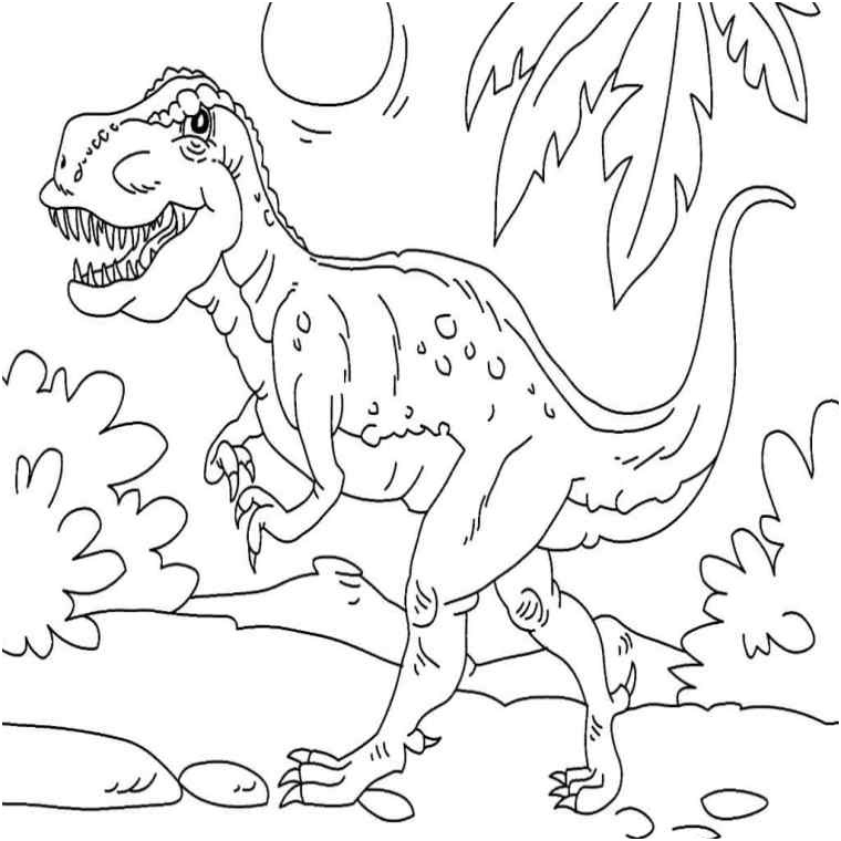 coloriage tyrannosaure rex elegant coloriages de dinosaures et dessins d animaux prehistoriques