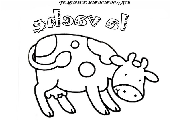 dessin de vache avec son veau