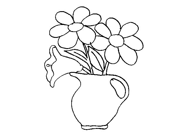 vase avec des marguerites
