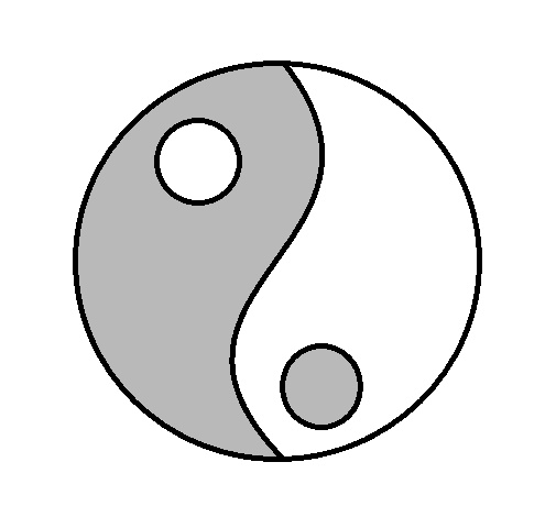 yin et yang 1 colorie par emma bategazore <3