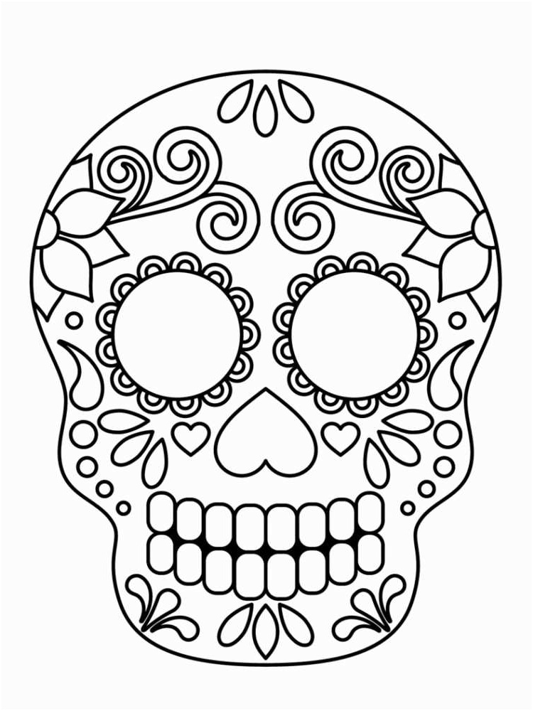coloriage crane mexicain beau coloriage tate de mort mexicaine 20 dessins imprimer 2