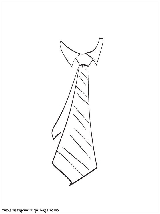 kleurplaat stropdas