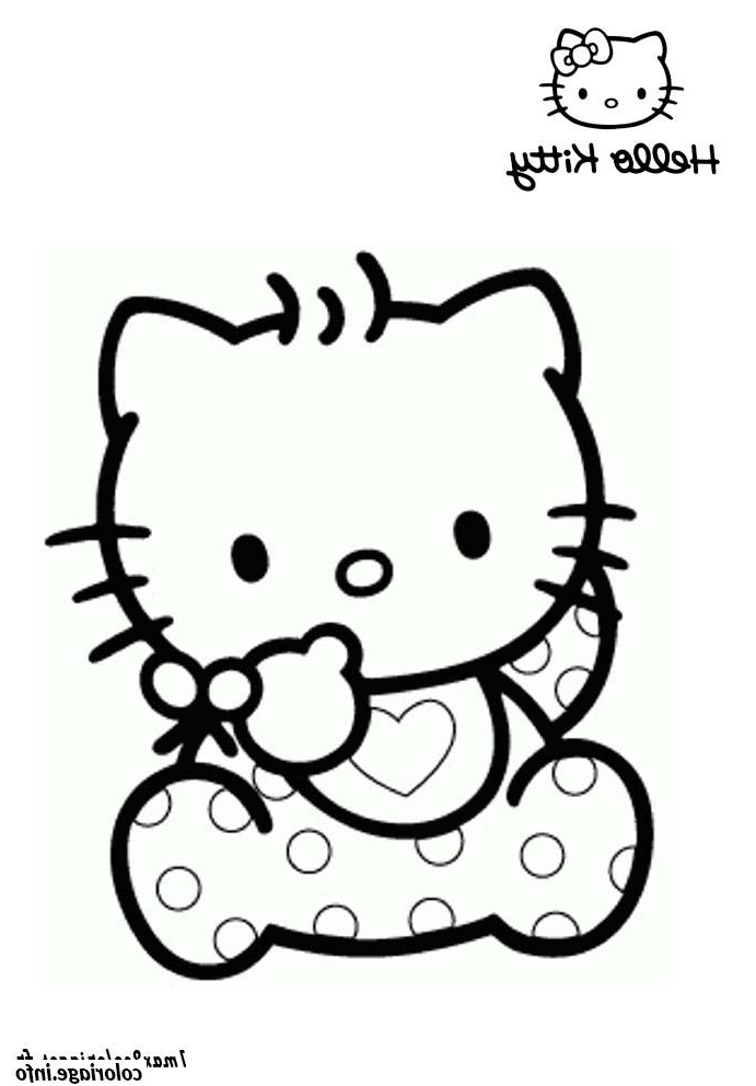 dessin hello kitty 150 coloriage 9165