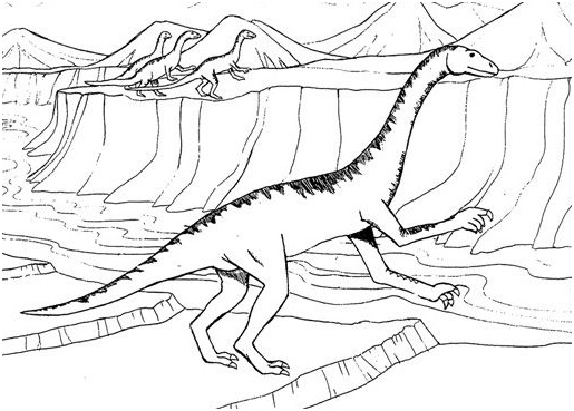 coloriage a imprimer dinosaure carnivore
