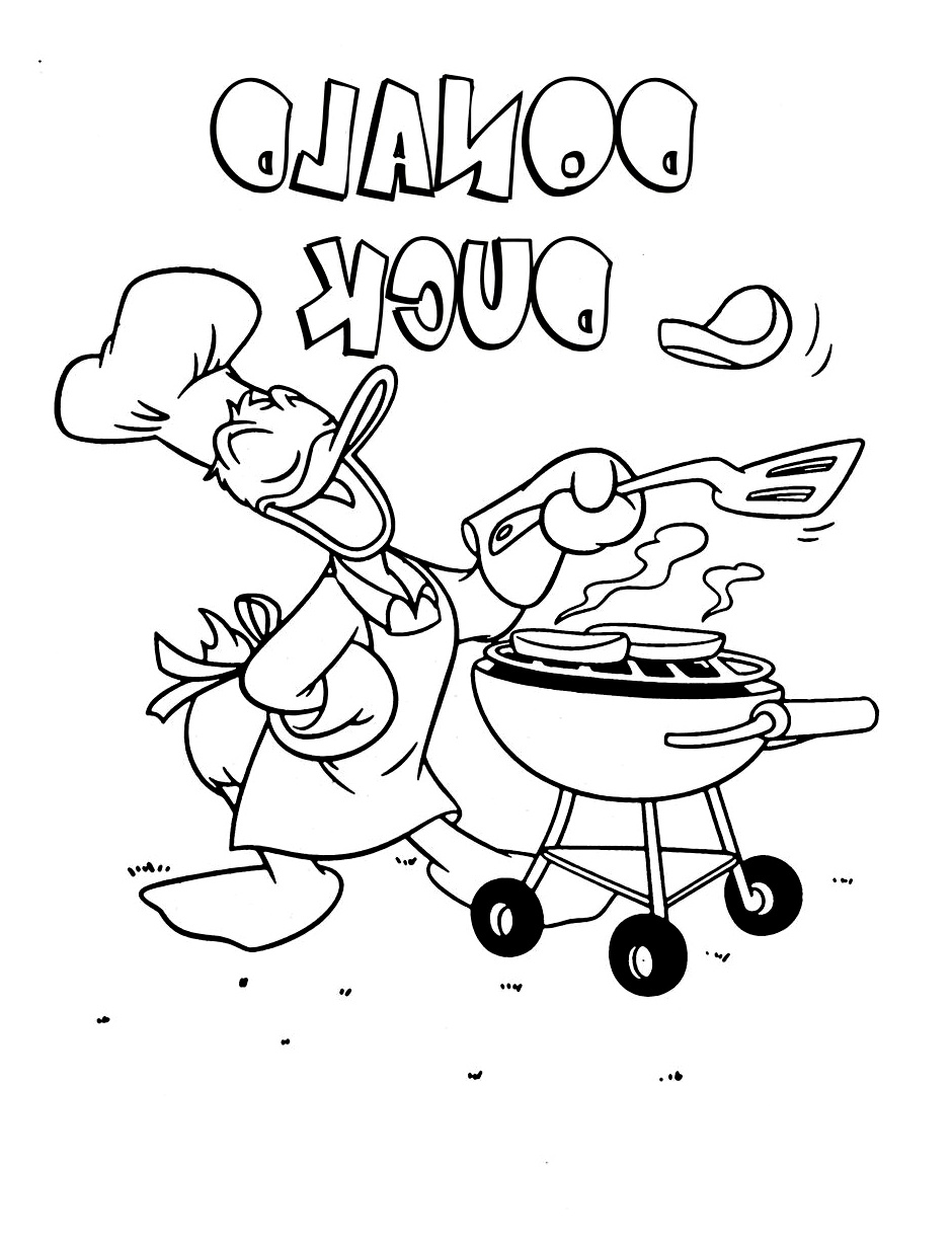 image=donald coloriage donald barbecue 1