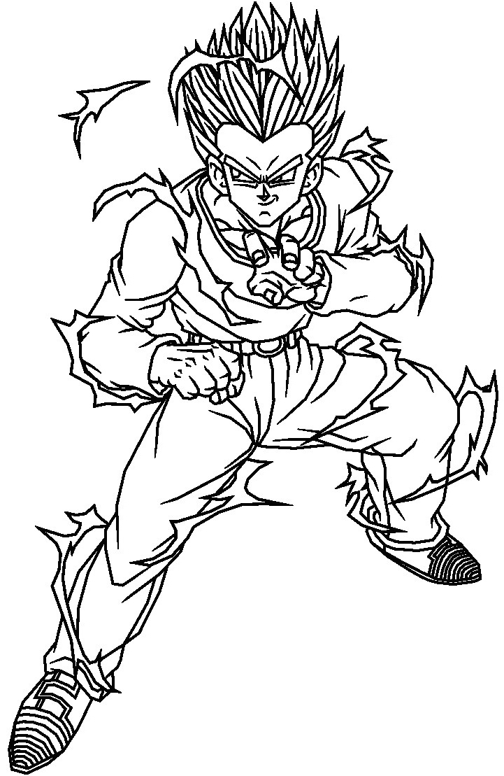 Dragon Ball Super Coloriage Inspiration Coloriages Goku Colorier Fr Hellokids Avec Coloriage