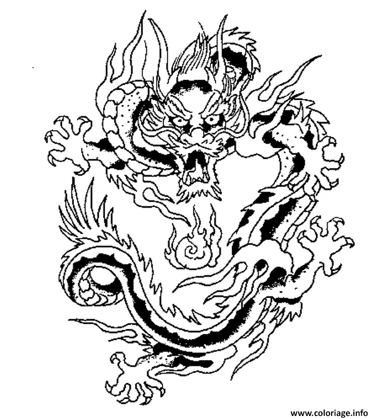 coloriage dragon chinois cool image coloriage dragon chinois 6 jecolorie