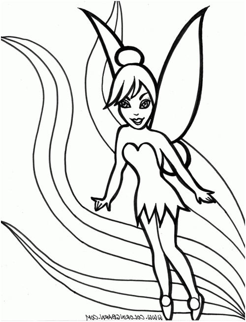 coloriage fee clochette tinkerbell coloring a