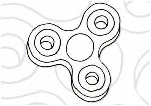 coloriage hand spinner coloriage hand spinner fid spinner round move coloring pages