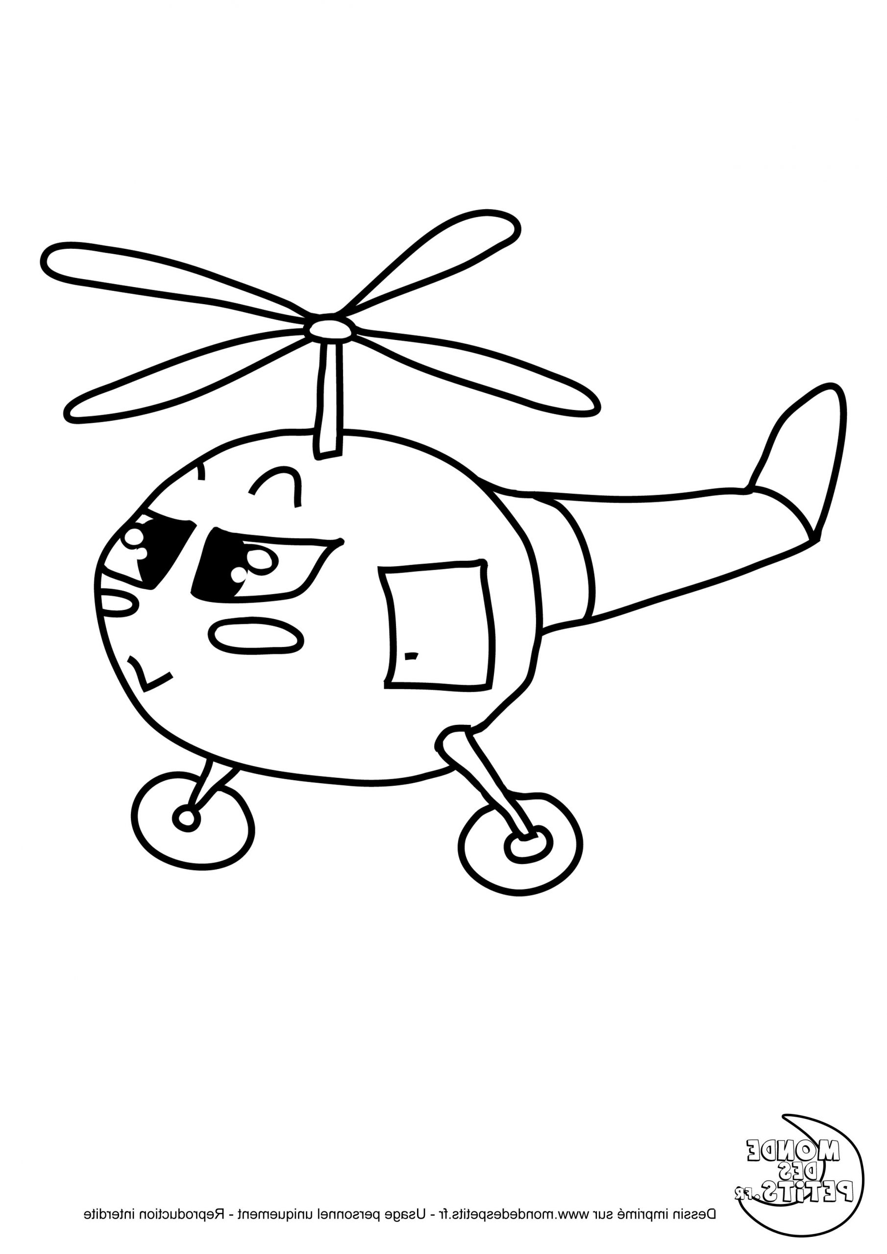 coloriage helicoptere 953