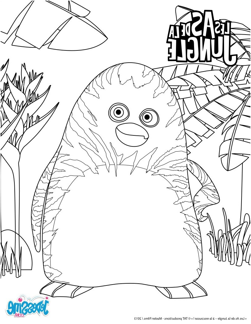 Les As De La Jungle Coloriage Luxe Coloriages Maurice Le Manchot Tigre Fr Hellokids