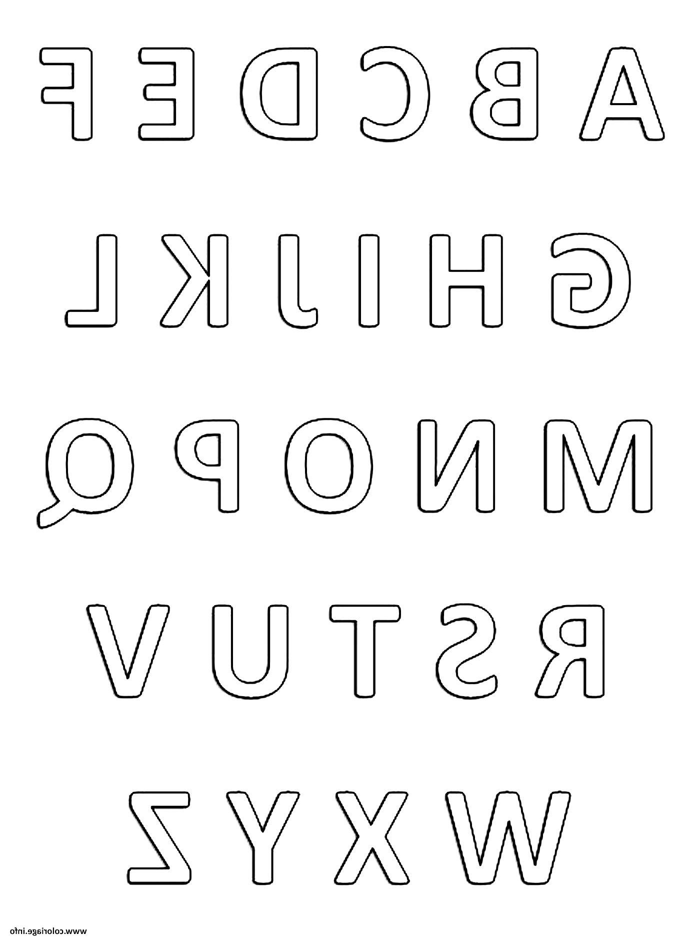abecedaire alphabet et lettres francais coloriage