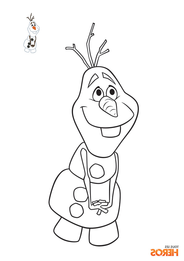 coloriages olaf