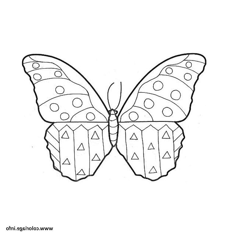 papillon maternelle coloriage