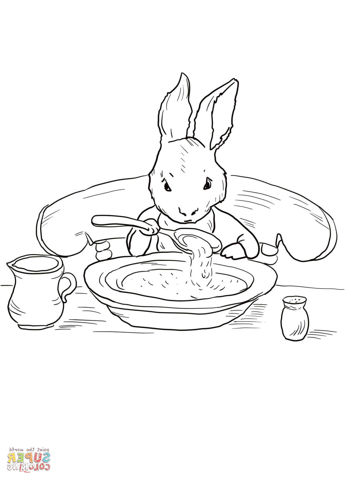 peter rabbit at home