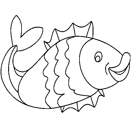 dessin poisson d avril deja colorier