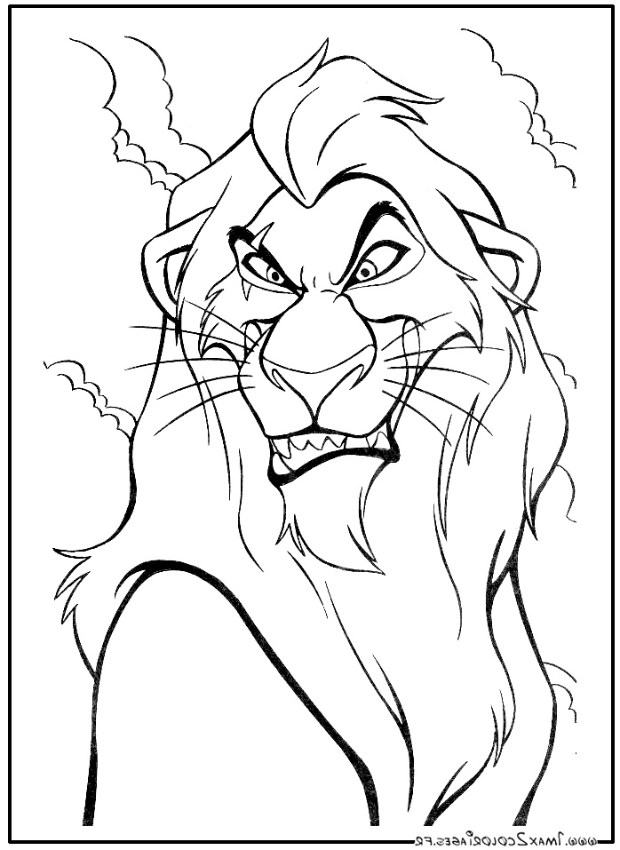 dessin le roi lion scar