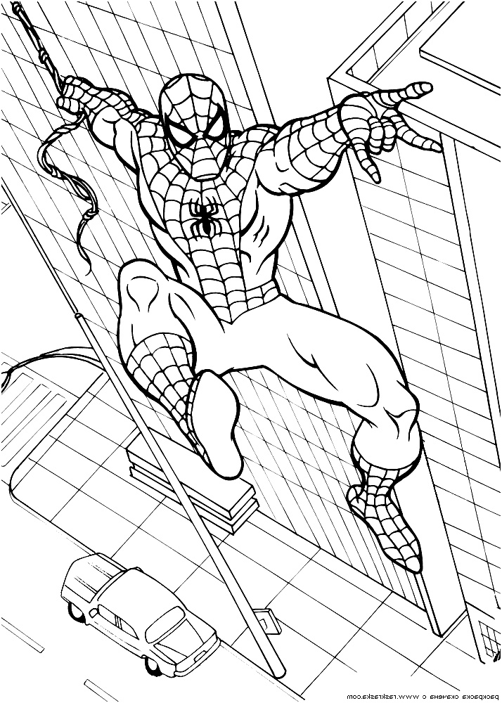 spiderman coloring pages online