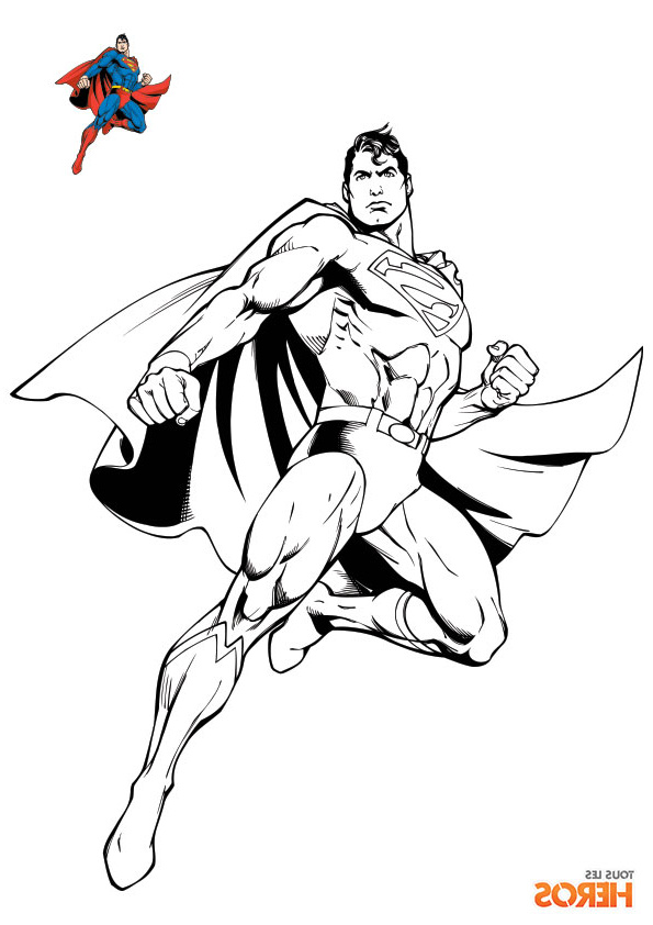 coloriages batman superman