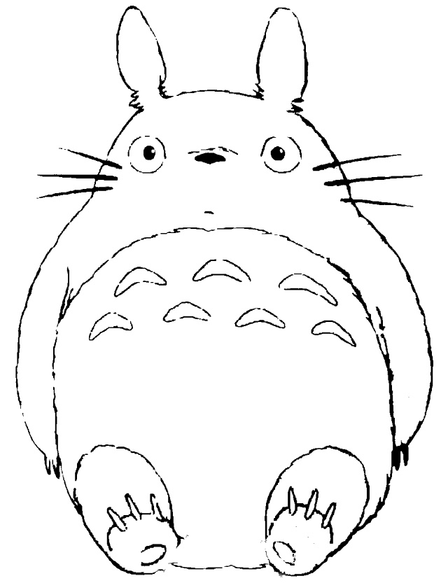 totoro coloring pages