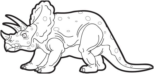triceratops coloring page a4139