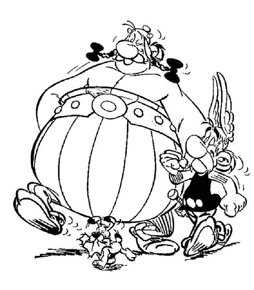 coloriage Asterix et obelix ac pagnes d idefix