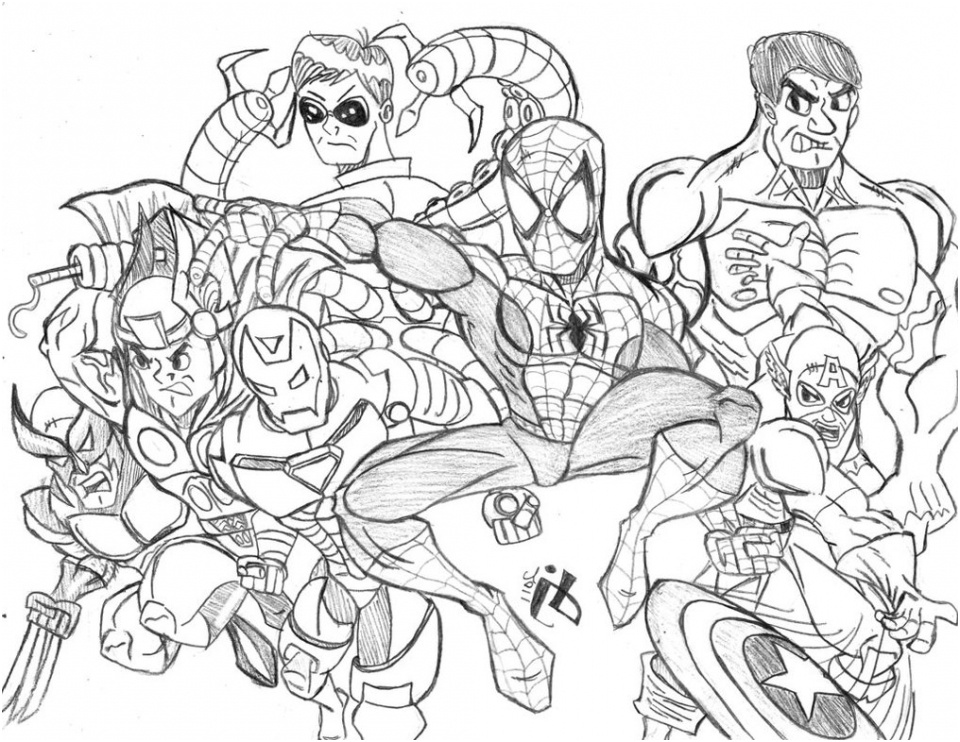 avengers coloring pages online printable