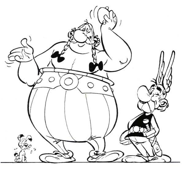 picture of the adventure of asterix coloring page