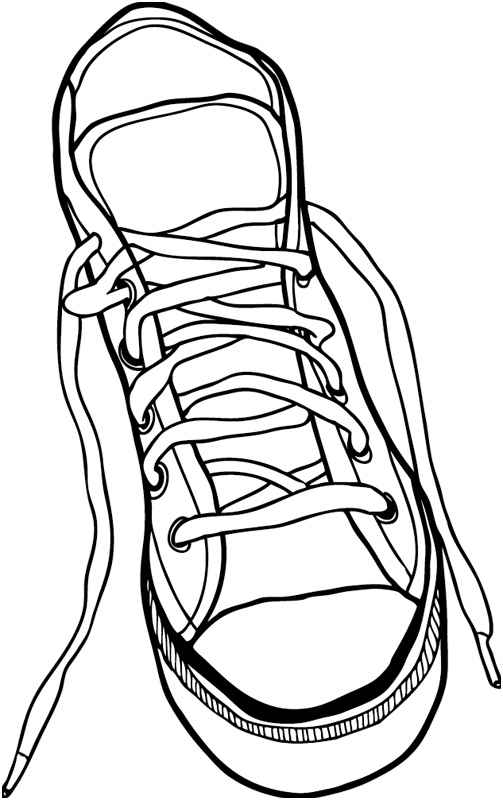chaussure basket a colorier 4778