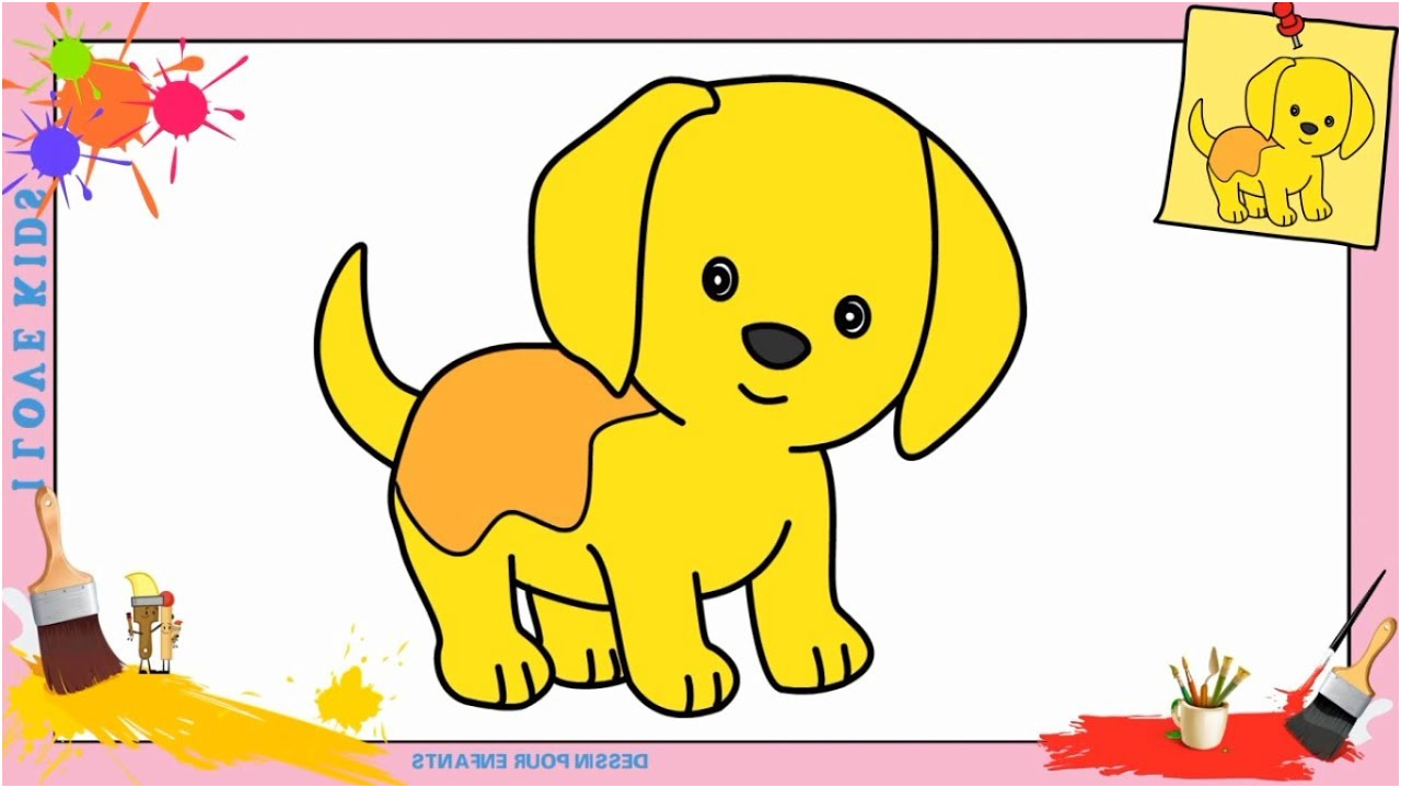 dessin chien kawaii facile ment dessiner un chien kawaii concernant dessin facile pour enfant