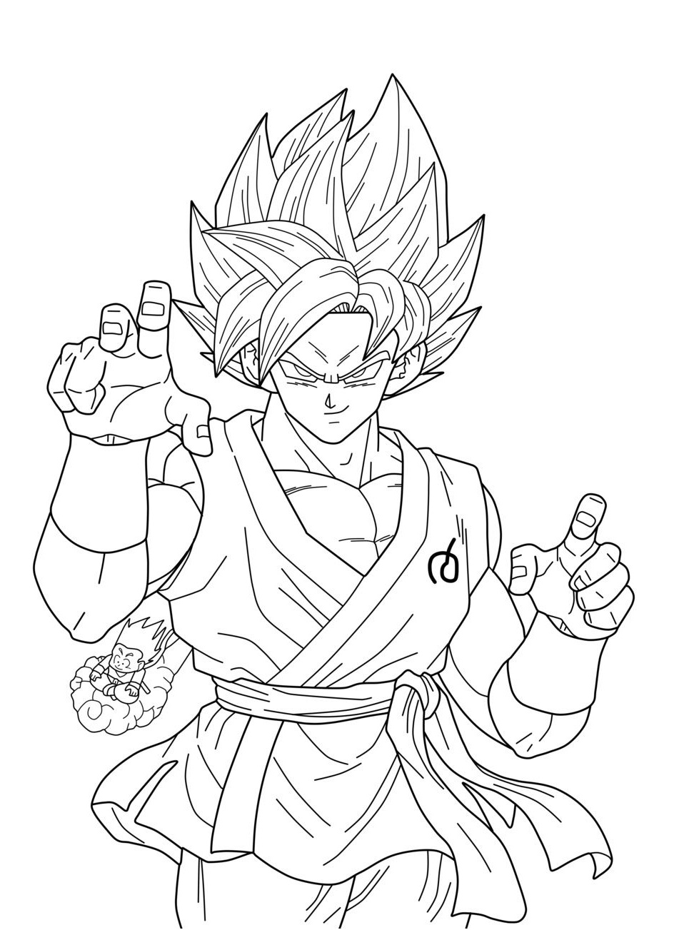 dragon ball z super coloring pages