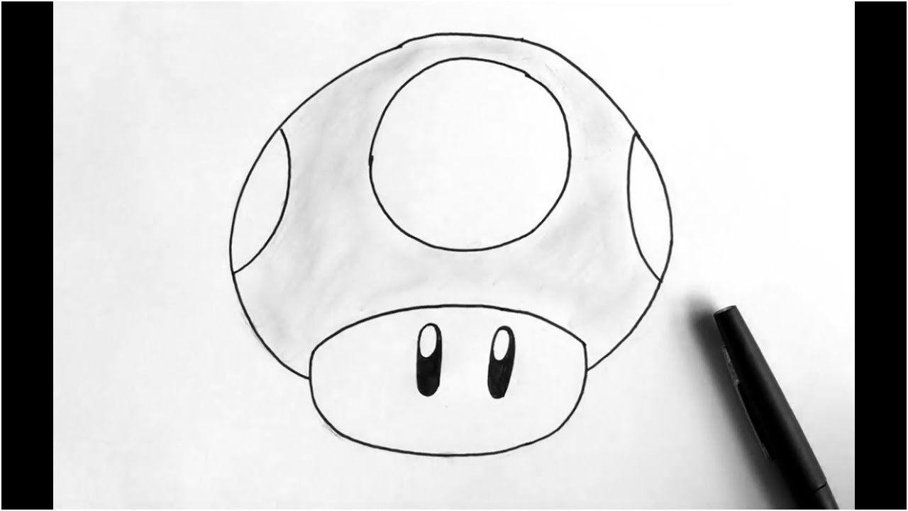how to draw a mushroom mario pour dessiner un champignon