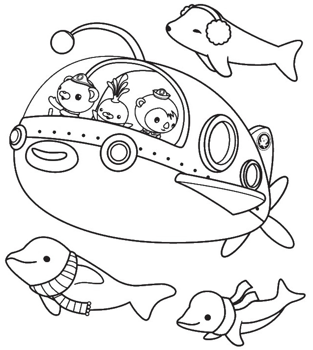 the octonauts coloring pages