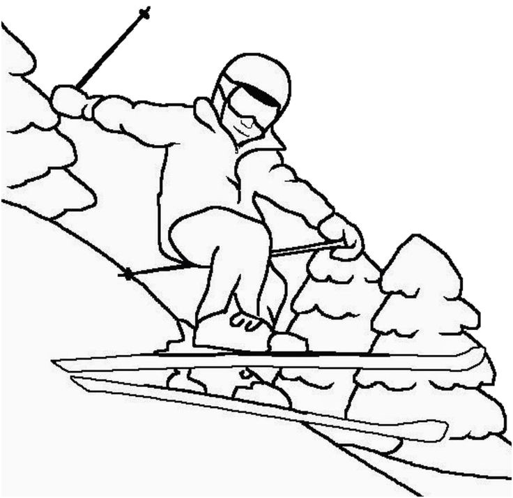 coloriage de skieur 13 best skiing images on pinterest 2
