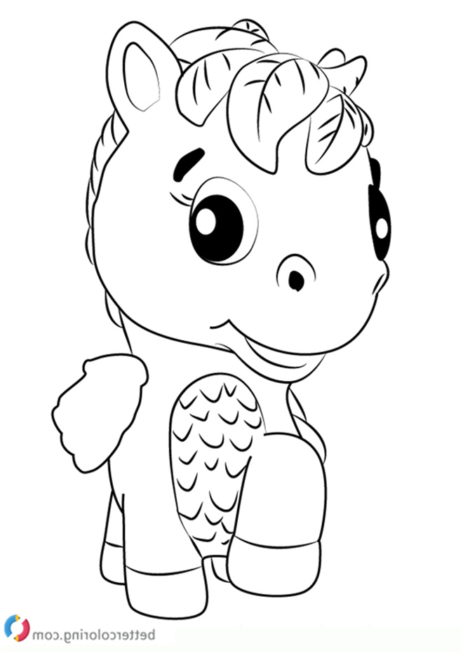 ponette from hatchimals coloring pages