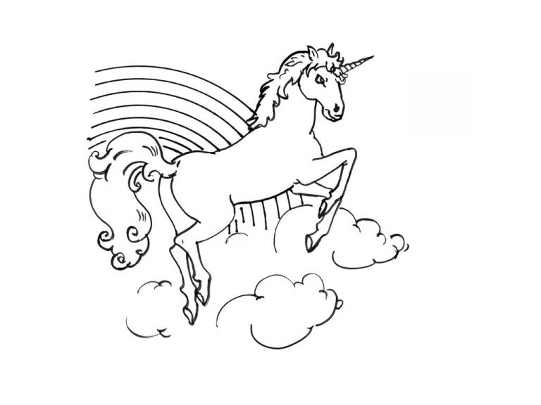 dessin licorne arc en ciel inspirant galerie coloriage dessiner licorne arc en ciel