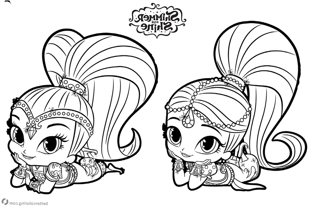 shimmer and shine coloring pages rest on the floor