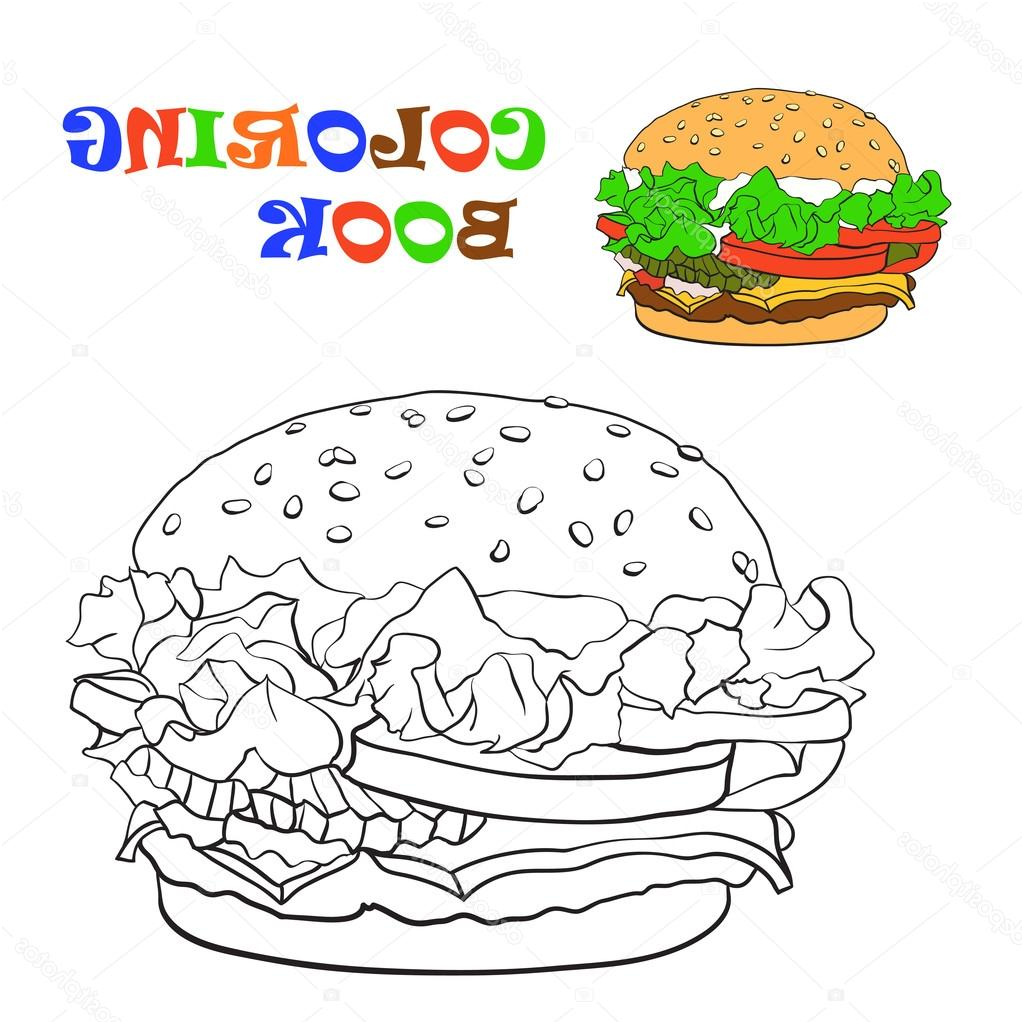 coloriage burger