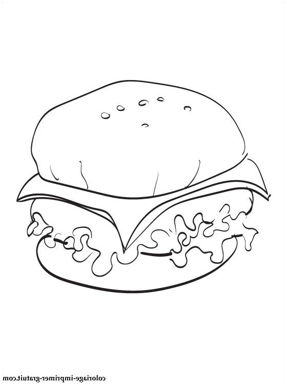 coloriage de cheeseburger a imprimer