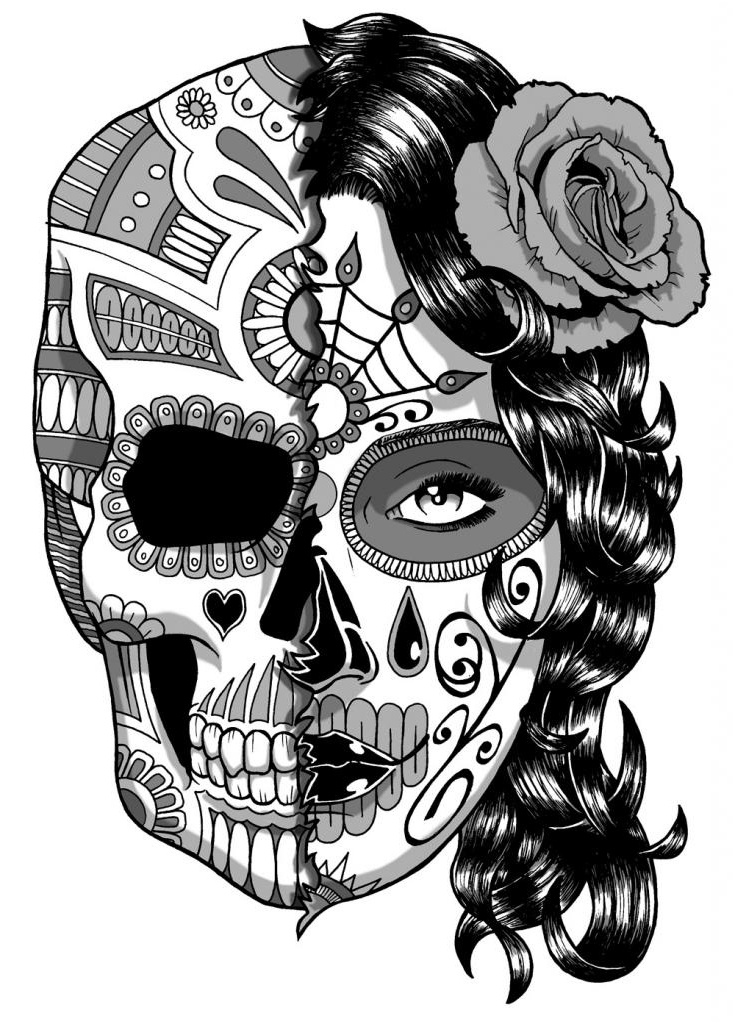 13 bon coloriage squelette mexicain collection