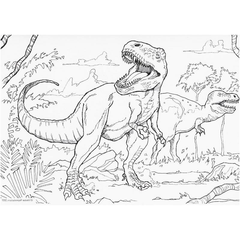 coloriage de tyrannosaurus rex t rex coloriage
