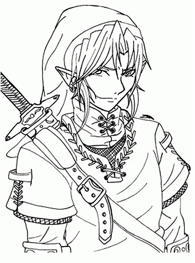 Coloriage Zelda Link Nice Link Zelda Coloring Pages Coloring Home