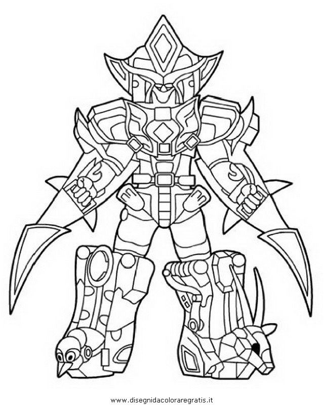 coloriage power ranger dino charge